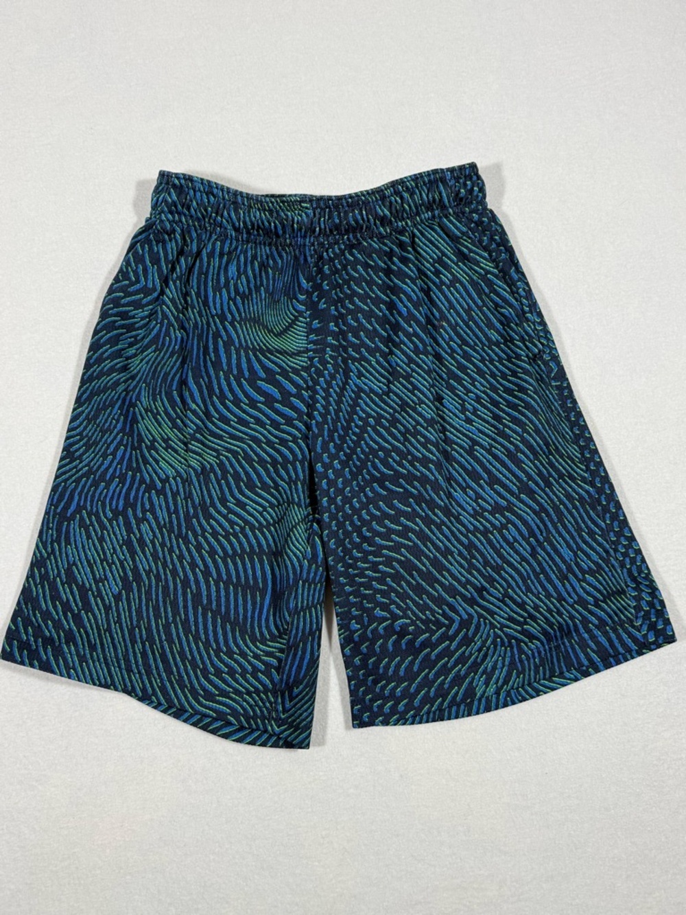 Fila Boys' Blue And Green Midnight Lime Athletic Shorts Size Small 8